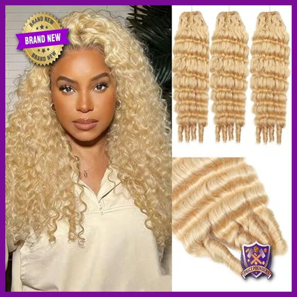 10-14 Inch Human Hair Extensions 3C4A Deep Wave Virgin Brazilian Bundles